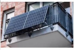 Balcony mounted solar panel system